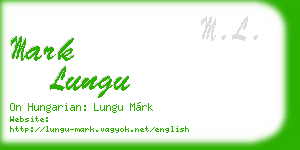 mark lungu business card